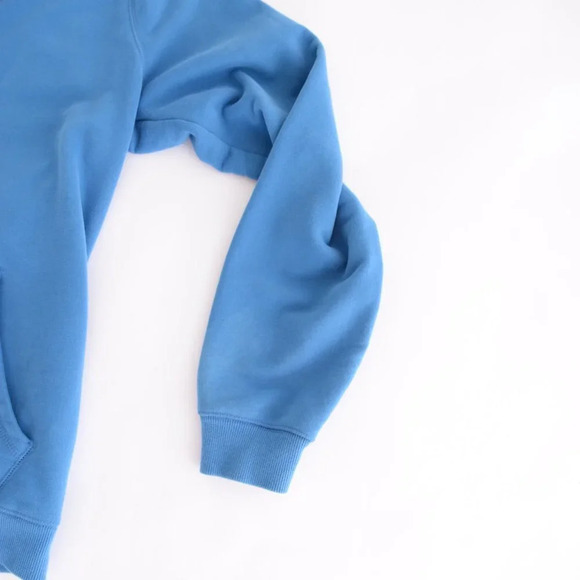 L.L.  Bean Blue Half-Zip Pullover Sweater with Kangaroo Pocket - Picture 12 of 12